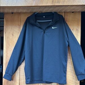 Nike Black Long-Sleeve Quarter-Zip Top